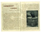 World Famous Cormorant Fishing Brochure   Luggage Sticker Gifu Japan 1950 s