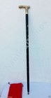 Antique Victorian Style Designer Wood Walking Stick Cane With Solid Brass Handle