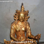 16  Old Tibet Bronze 24k Gold Gilt Tara Kwan-yin Guanyin Quan Yin Buddha Statue