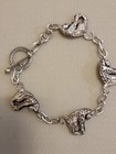 Sterling Silver Jewelry Lot Bracelets Sold  As Scrap   320 Grams  