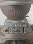 Antique Vintage Mini Cast Iron Wood Stove W Door  Ash Catcher   Vent Collector 