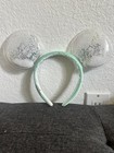 Nwt Disney Parks Mickey Minnie Christmas Holiday Snow Globe Mouse Ears Headband