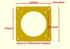 92mm To 120mm Fan Adapter Converter Change Mounting Pc Modding Flat Custom