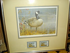 Rare Bateman Print And Stamps Ronald Reagan Signed Letter To T  Mcmillan     