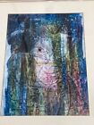 Vintage Mid-century Modern Abstract Painitng Jaki   Joze Horvat 1930-2009
