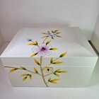 The Eloise Floral Design Jewelry Box W cremation Urn 10  X 8  X 6 