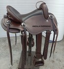Western Endurance Horse Leather Saddle - Lightweight Saddle With Full Size Hs bc