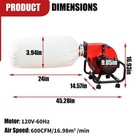 750w Horizontal Dust Collector For Woodworking  electric Dust Extraction Machine