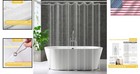 54  X 79  Modern Clear Shower Curtain Liner With Easy Clean Features   Stability