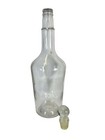 Vintage Clear Glass Bottle With Stopper 55968 D-seal Liquor Decanter Usa