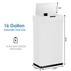 16 Gallon Motion Sensor Kitchen Trash Can Stainless Steel Automatic Garbage Bin