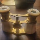 Antique Opera Glasses In The Style Of Lemaire Paris Mother Of Pearl Brass W case