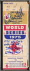 1975 Gm 6 World Series Carlton Fisk Signed Baseball Ticket Psa dna Certified 9