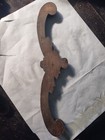 Vtg Antique Victorian Wood Oak Wooden Ornamental Pediment 19 5  