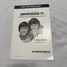 1973 Carpenters Concert Tour Souvenir Program Now   Then Universal City Studios