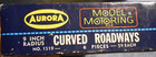 1960 s Aurora Ho Scale Slot Car Model Motoring T-jet 9  Curved Track     1519