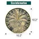 Sungmor Dragonfly Sundial Cast Iron Vintage 10in Sun Dial Dragonfly Lotus Decor