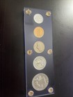 1961 Us Mint Silver Proof Coin Set In Blue Capital Lucite Holder  stunning 