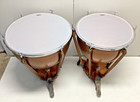 Pair Of Ludwig Timpani 26  And 29    With New Remo Heads With Covers