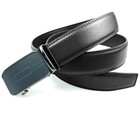 Genuine Leather Mens Ratchet Belt Belts For Men Adjustable Automatic Buckle