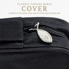 Extra Large Black Canvas Bible Case Organizing Pockets Stylish And Durable