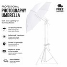 Professional Photography 33  Studio Lighting Reflective White Soft Umbrella
