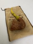Hand Made In Italy Cucciago Caminetto Moustache Yellow Stem Tobacco Pipe Estate
