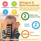 Bilingual Baby Phone Toy Phone For Toddler 1-3  Fun Early Learning Musical Ba   
