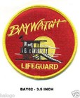 Baywatch Swimsuit 3 5 Inch Patch - Fast Shipping - Bay02