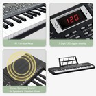 61 Key Keyboard With Piano Stand  Piano Bench  Built In Speakers  Headphone