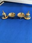 2 Incense Cone Burner Holders    Brand New    Solid Brass   