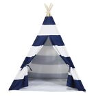 Indoor Cotton Canvas Kids Play Teepee Tent Tipi With Floor Mat For Children 