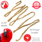 Bonka Bird Toys 1459 Big Braided 15ft Seagrass Rope Natural Chew Parrot Cage Toy