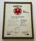 Rare Nasa Sts-7  orbit 81  Decal Flown In Space - Sally Ride   Crew Signed