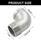 Murtenze 304 Stainless Steel 90 Degree Elbow - 1  Npt Pipe Fitting Female X     