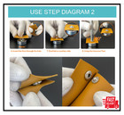 45 Leather Snaps Kit  15mm Fasteners With 4 Tools  3 Colors For Craft Projects