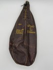 Vintage Everlast 4212 Genuine Leather Punching Speed Bag With Boxing Mits 4308