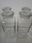 Antique Whitall Tatum   Co  Clear Glass Apothecary Bottles  2  9 75 