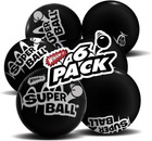 Wham-o Super Ball Set Of Six - The Original Ball In Black - New 