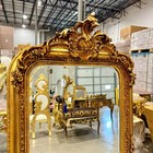 French Style Vintage Gold Wall Floor Mirror 5 Feet Tall Gold Leaf