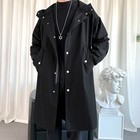 Men s Mid Length Windbreaker Outerwear Casual Jacket