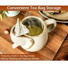 Home-x Elephant Mug With Tea Bag Holder 16 Oz Ceramic Microwave Dishwasher Safe