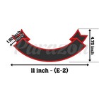 Custom Embroidered Bottom Rocker Sew On Patch Motorcycle Biker Badge 11   e-2 
