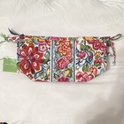 Vera Bradley Floral Multicolor Fabric Zip Makeup Bag Cosmetic Pouch