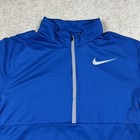 Nike Dri-fit 1 4 Zip Running Pullover Shirt Mens Medium Long Sleeve Athletic