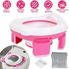 Potty Training Chair Toilet Seat Baby Portable Toddler Kids Trainer W  20pcs Bag