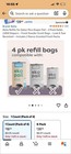 Nolia 4-pack Refills For Dekor Plus Diaper Pail Fresh Powder Scent