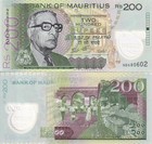 Mauritius 200 Rupees 2024 2025 Polymer P W65b New Lot 10 Unc