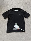Off White Virgil Abloh Black T-shirt Colored Arrows Monet Main Label Cotton Sz M