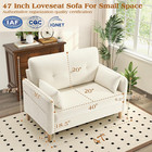 Hanherry Loveseat Sofa  47    Small Couch For Living Room  Comfy Chenille Fabric L